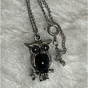 Vintage Wide Eyed Owl Necklace